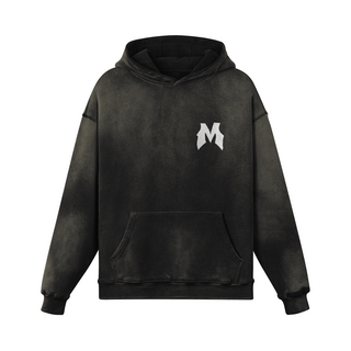 Milimari Vintage Smoky Black Hoodie